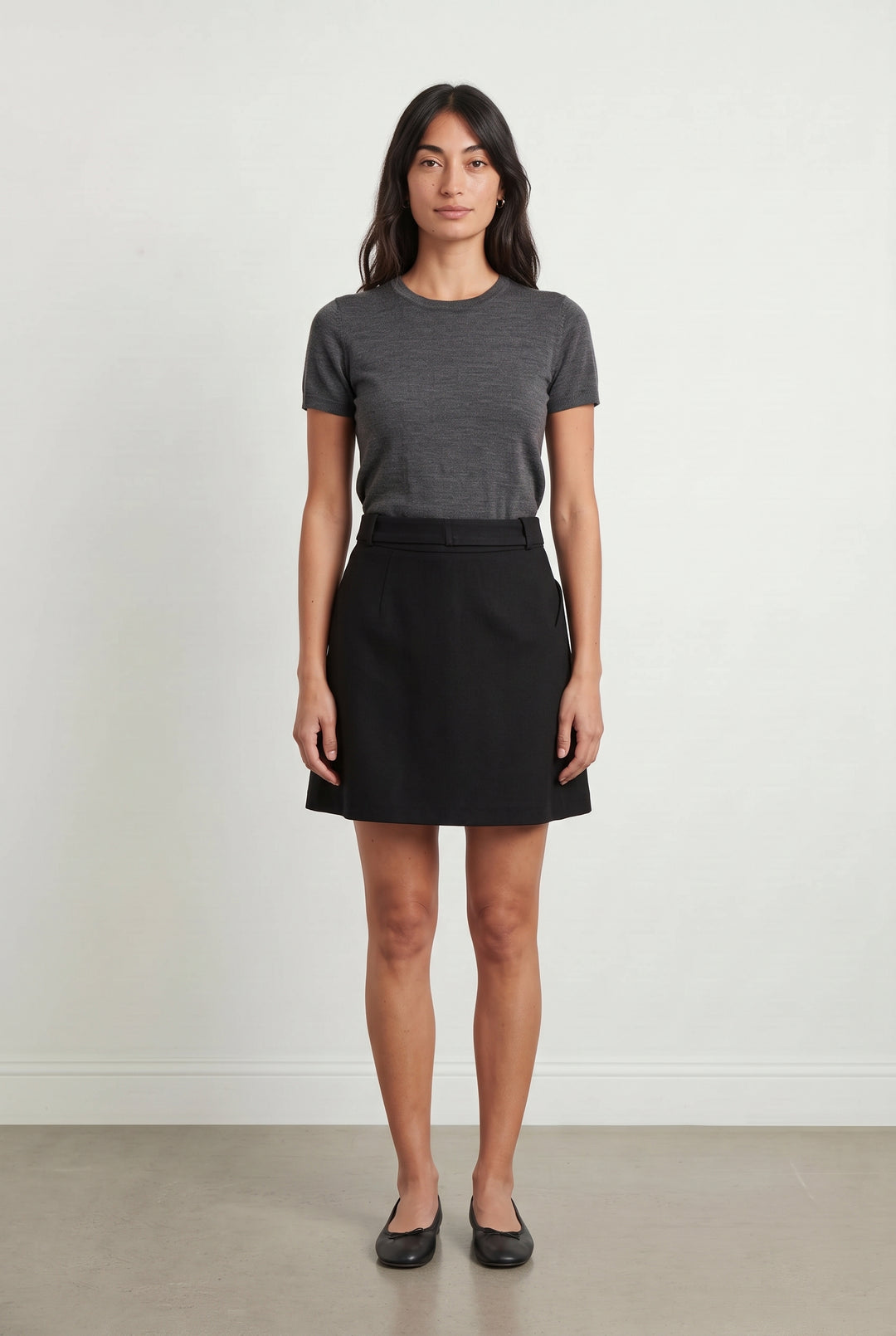 Jupe Courte Noire - Taille S/36 de la marque Claudie Pierlot | PARAD121155 - Vendu par Paradigme - Image 1