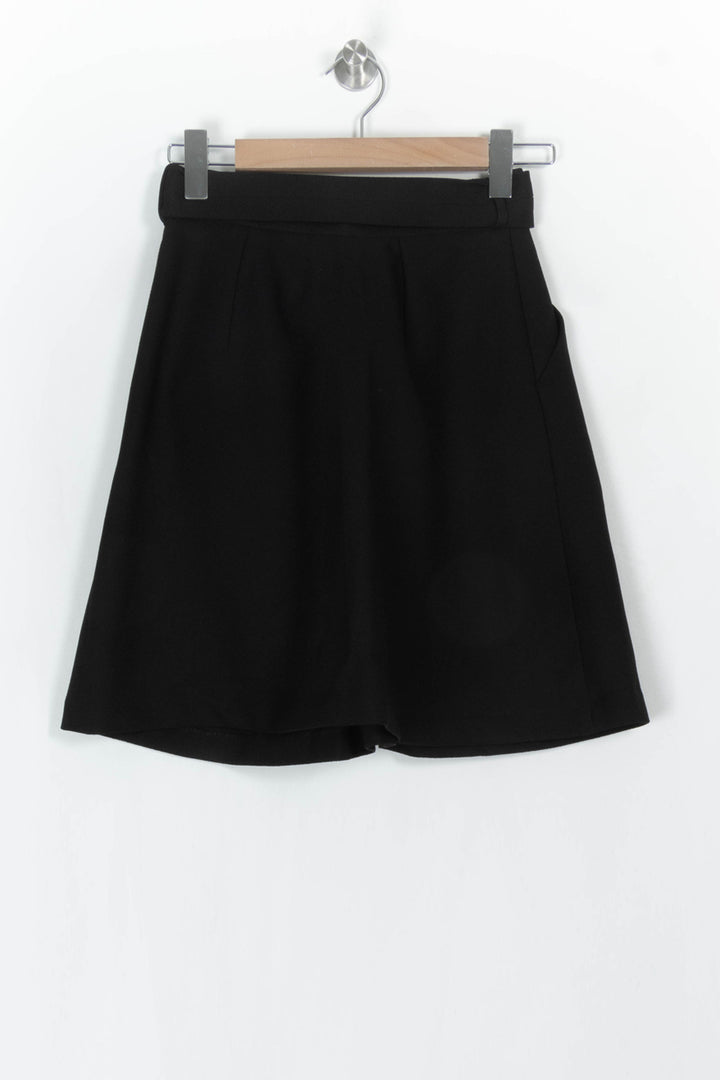 Jupe Courte Noire - Taille S/36 de la marque Claudie Pierlot | PARAD121155 - Vendu par Paradigme - Image 2