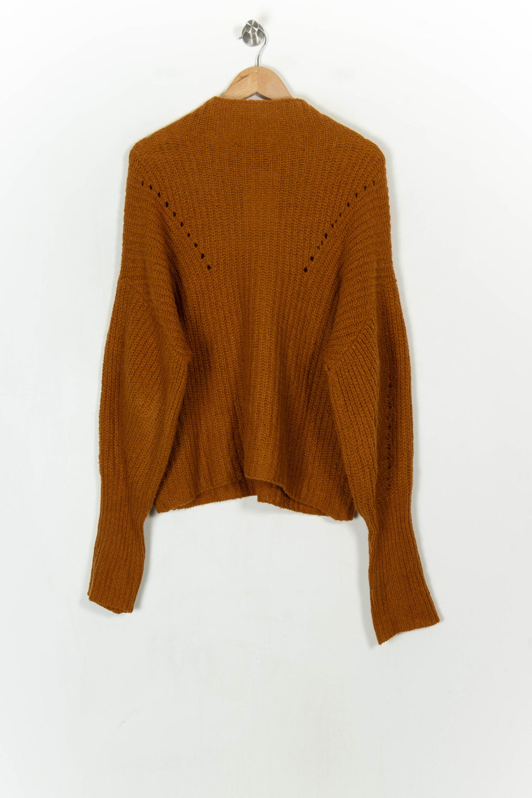 Pull Marron - Taille M/38 de la marque La Fée Maraboutée | PARAD121159 - Vendu par Paradigme - Image 5