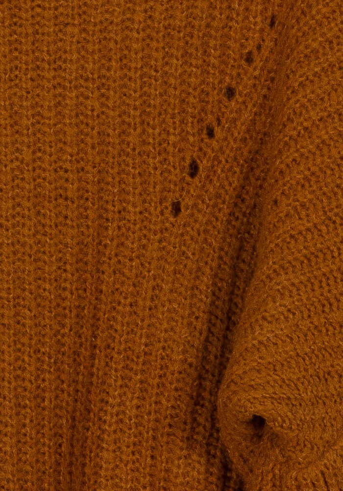 Pull Marron - Taille M/38 de la marque La Fée Maraboutée | PARAD121159 - Vendu par Paradigme - Image 3