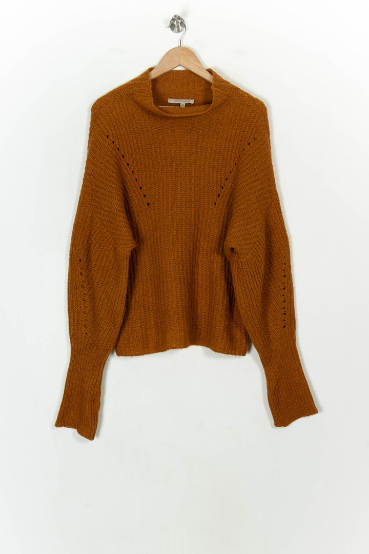 Pull Marron - Taille M/38 de la marque La Fée Maraboutée | PARAD121159 - Vendu par Paradigme - Image 2