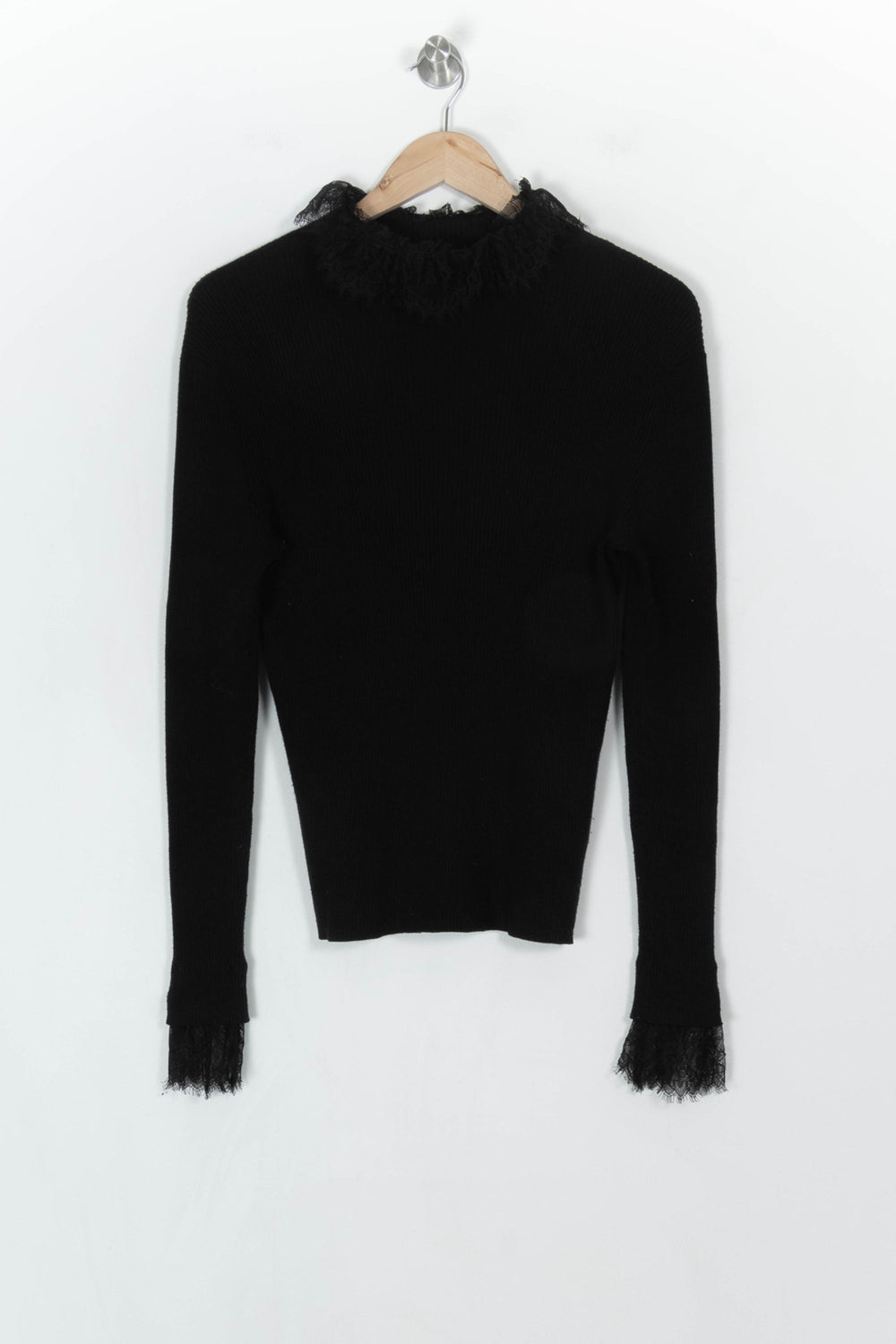 Pull Noir - Taille L/40 de la marque Indies | PARAD121161 - Vendu par Paradigme - Image 2