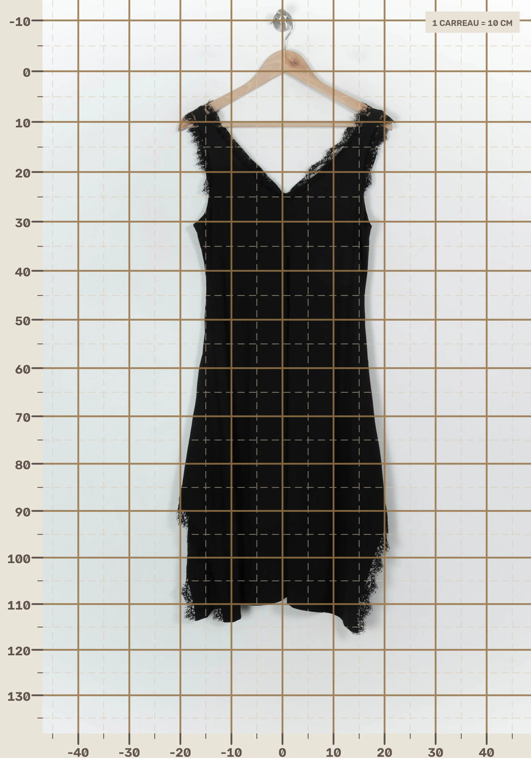 Robe Nuisette Noire - Taille M/38 de la marque Indies | PARAD121162 - Vendu par Paradigme - Image 4