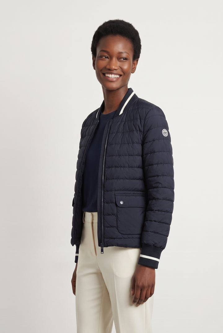 Blouson Doudoune Bleu - Taille M/38 de la marque Indies | PARAD121163 - Vendu par Paradigme - Image 1