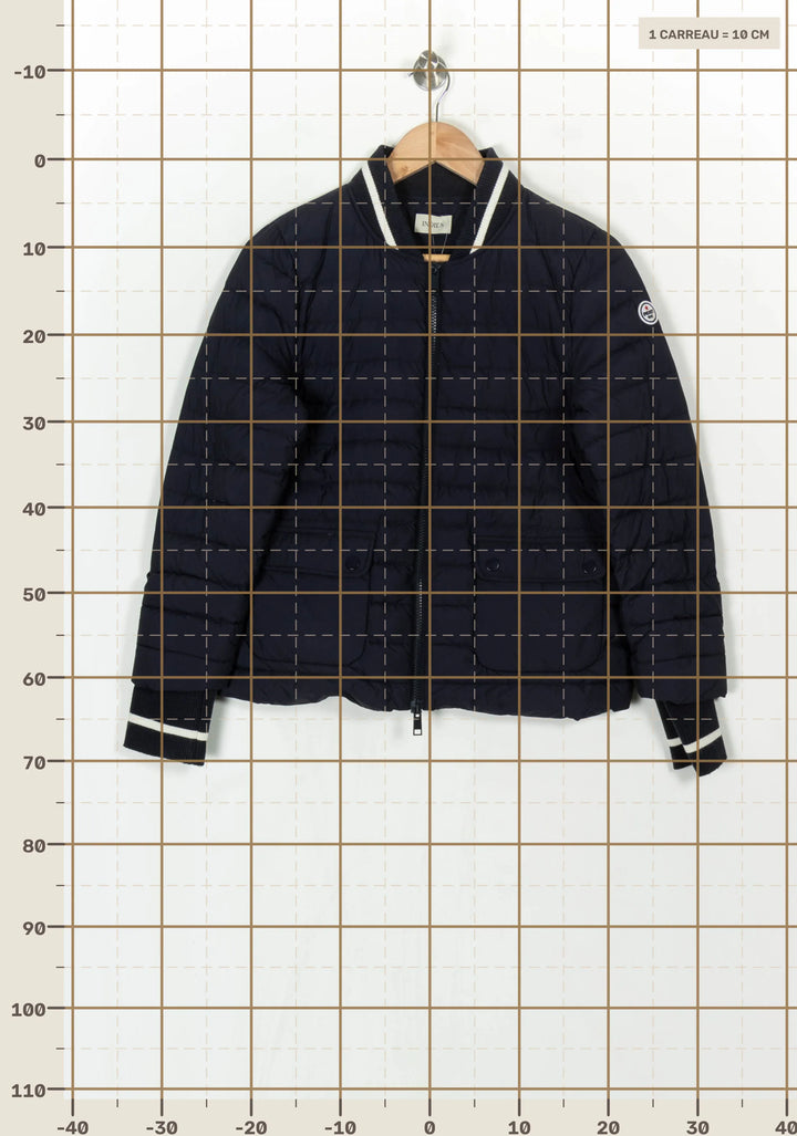 Blouson Doudoune Bleu - Taille M/38 de la marque Indies | PARAD121163 - Vendu par Paradigme - Image 4