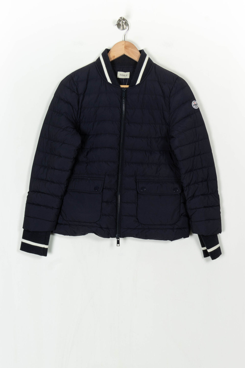 Blouson Doudoune Bleu - Taille M/38 de la marque Indies | PARAD121163 - Vendu par Paradigme - Image 2