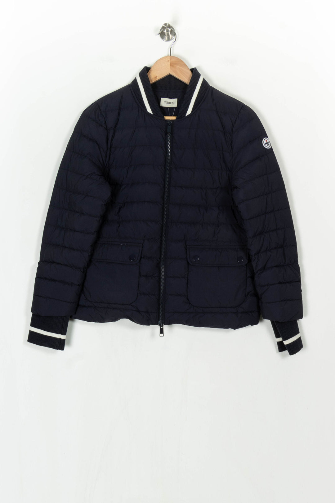 Blouson Doudoune Bleu - Taille M/38 de la marque Indies | PARAD121163 - Vendu par Paradigme - Image 2