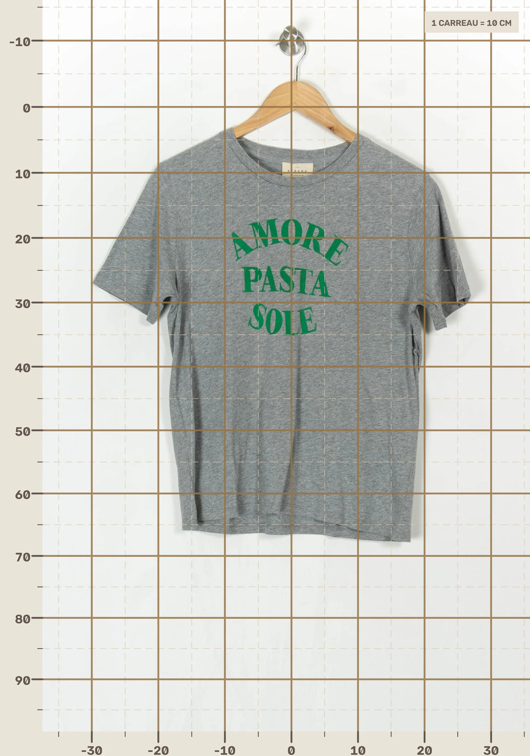 Tee-shirt Gris - Taille S/36 de la marque Sézane | PARAD121165 - Vendu par Paradigme - Image 4