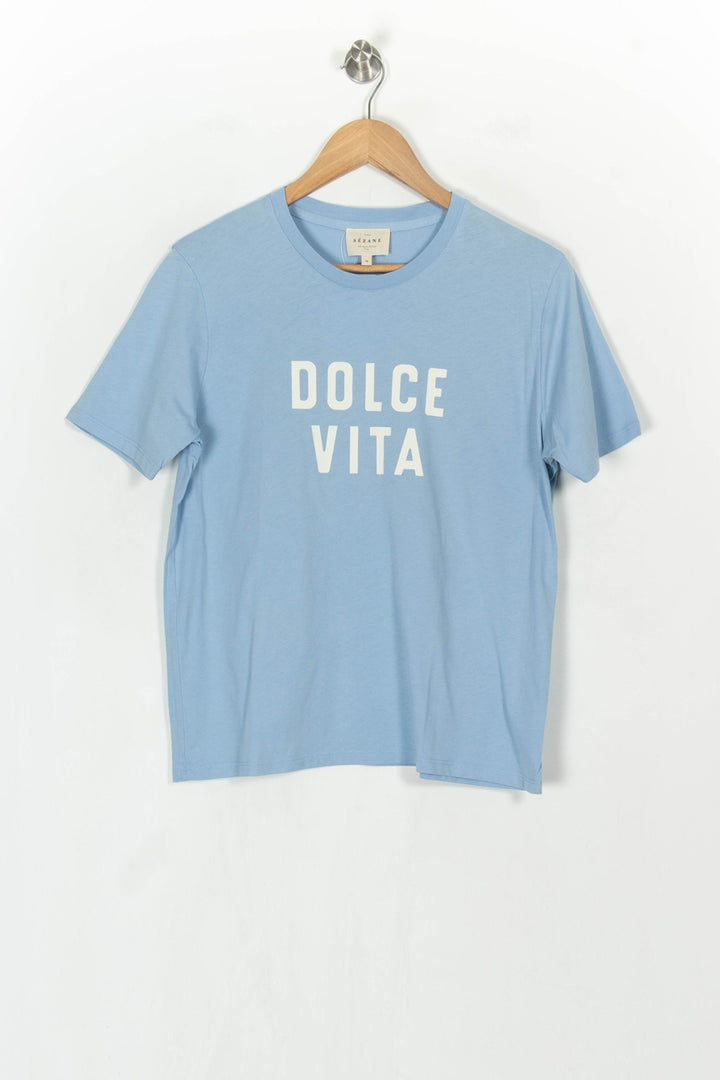 Tee-shirt Bleu - Taille M/38 de la marque Sézane | PARAD121167 - Vendu par Paradigme - Image 2