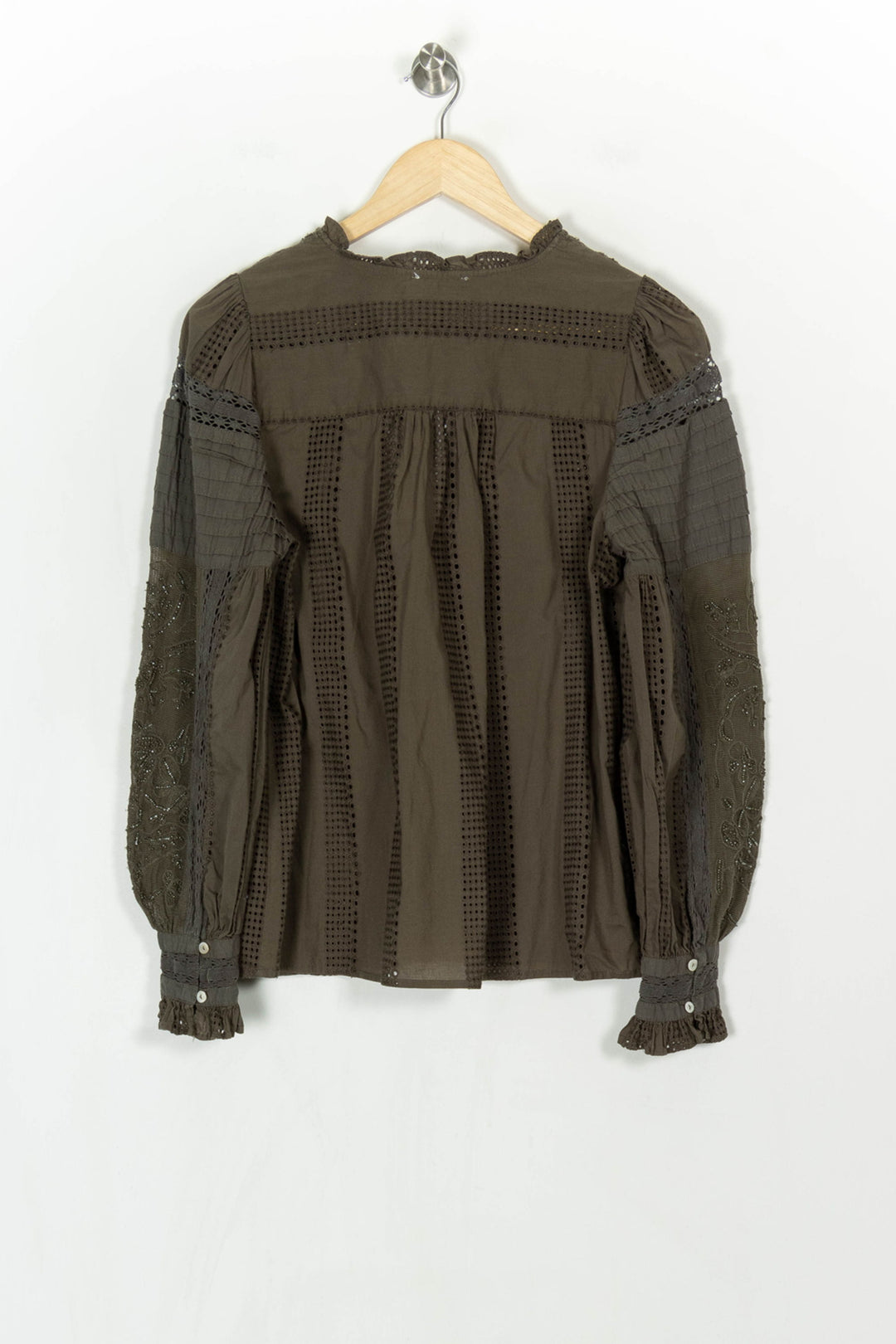 Blouse Verte - Taille S/36 de la marque Maison 123 | PARAD121168 - Vendu par Paradigme - Image 5