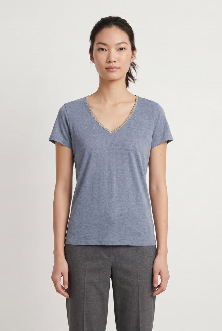 Tee-shirt Bleu - Taille M/38 de la marque ZAPA | PARAD121169 - Vendu par Paradigme - Image 1