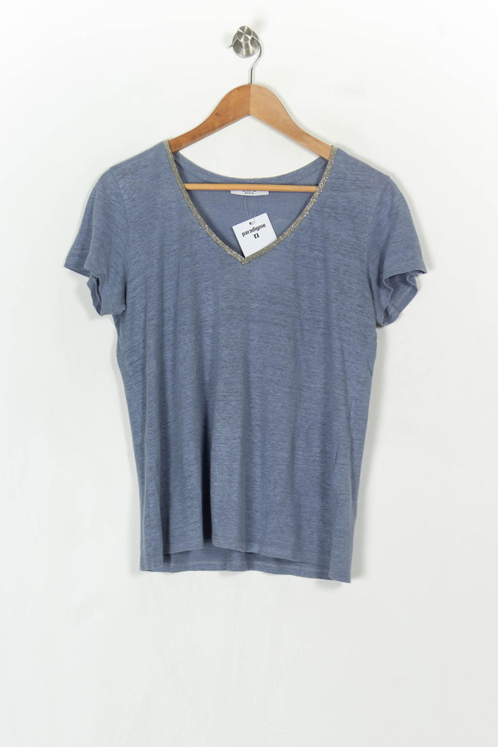 Tee-shirt Bleu - Taille M/38 de la marque ZAPA | PARAD121169 - Vendu par Paradigme - Image 2
