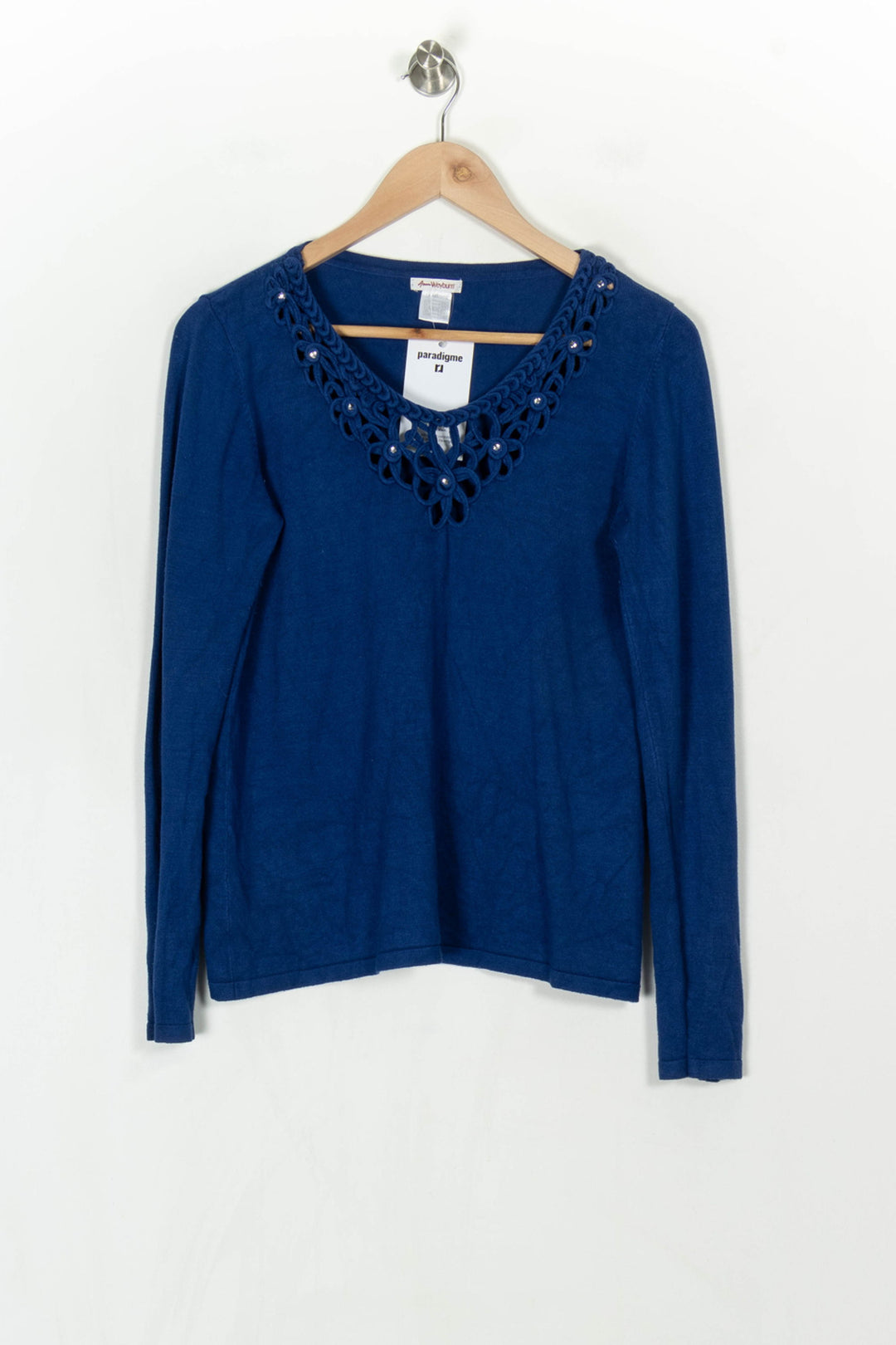 Pull Bleu - Taille XXL/44 de la marque La Redoute Collections | PARAD121170 - Vendu par Paradigme - Image 2