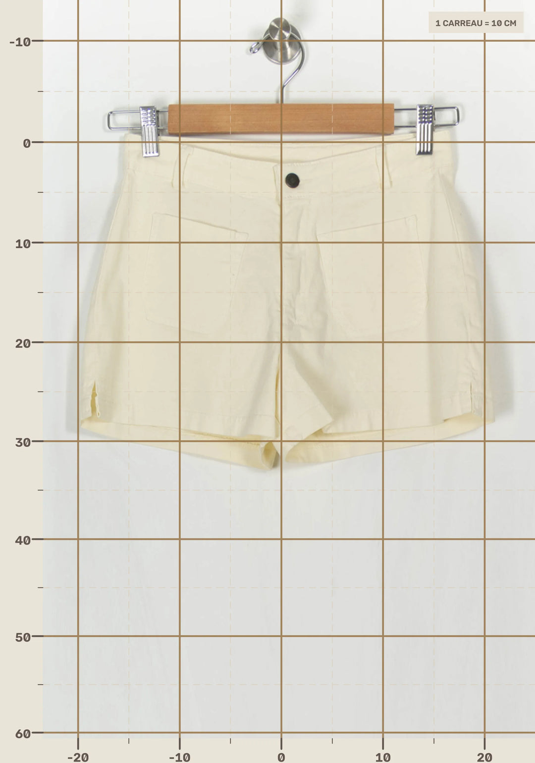 Short Beige - Taille XS/34 de la marque Karl Marc John | PARAD121180 - Vendu par Paradigme - Image 4