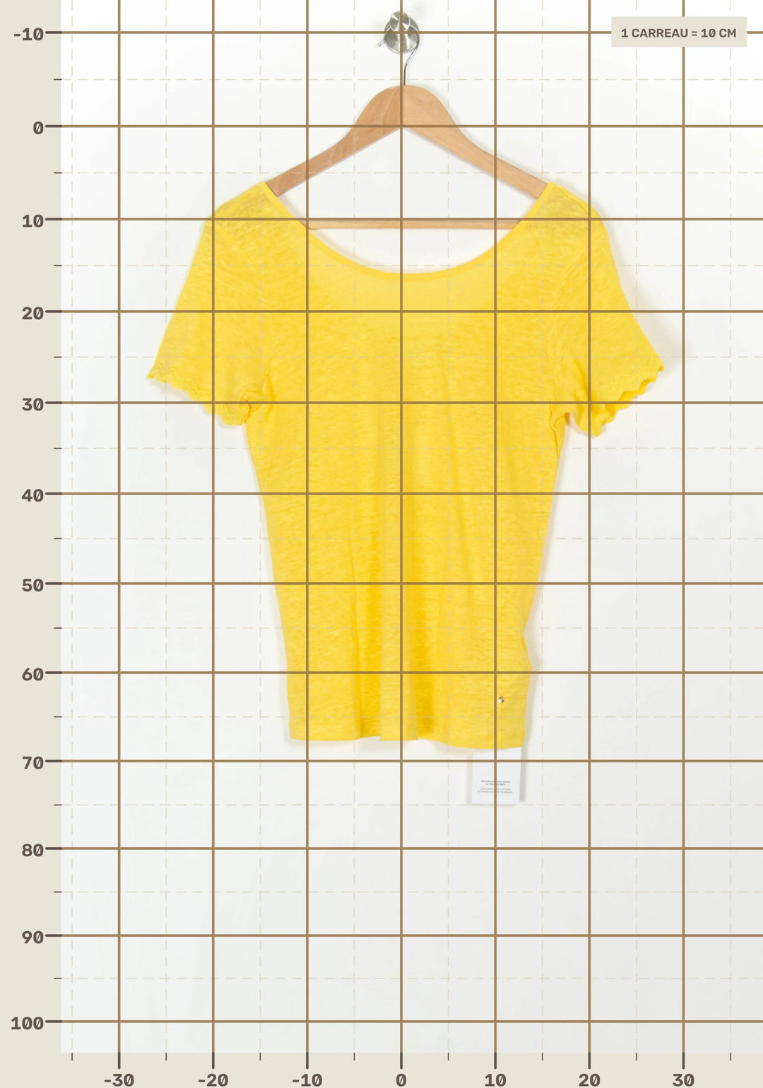 Tee-shirt Jaune - Taille XS/34 de la marque Karl Marc John | PARAD121181 - Vendu par Paradigme - Image 4