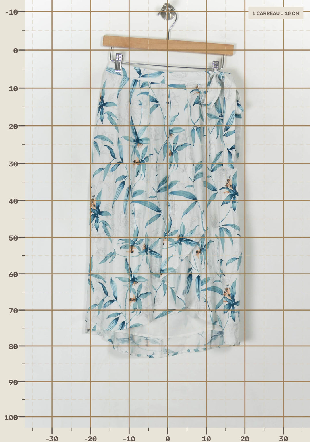 Jupe Midi Blanche et Bleue - Taille S/36 de la marque Karl Marc John | PARAD121184 - Vendu par Paradigme - Image 4