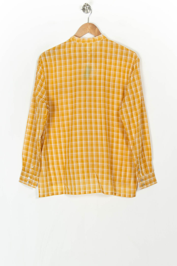 Chemise à Carreaux Jaune et Blanche - Taille XS/34 de la marque Karl Marc John | PARAD121185 - Vendu par Paradigme - Image 5