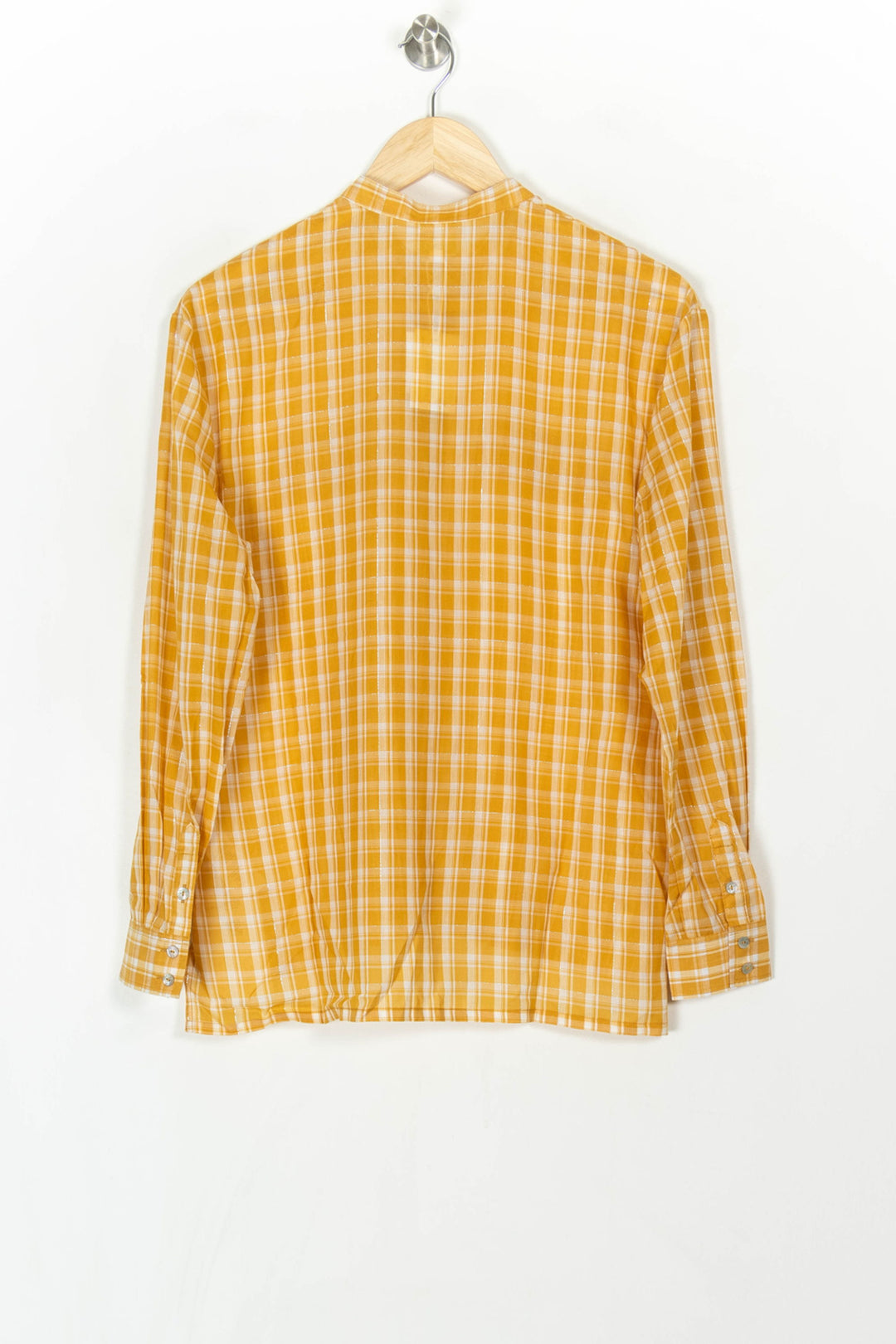 Chemise à Carreaux Jaune et Blanche - Taille XS/34 de la marque Karl Marc John | PARAD121187 - Vendu par Paradigme - Image 5