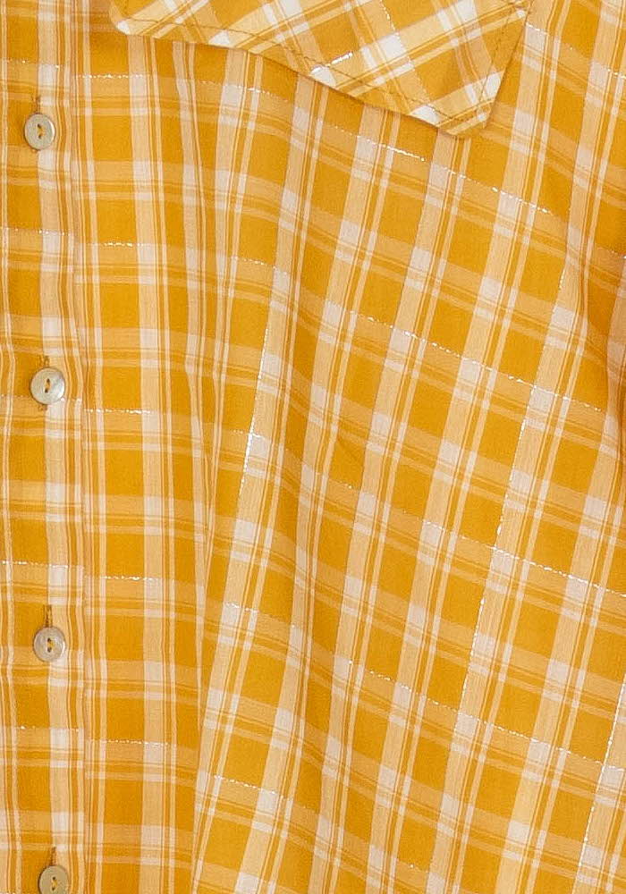 Chemise à Carreaux Jaune et Blanche - Taille XS/34 de la marque Karl Marc John | PARAD121187 - Vendu par Paradigme - Image 3