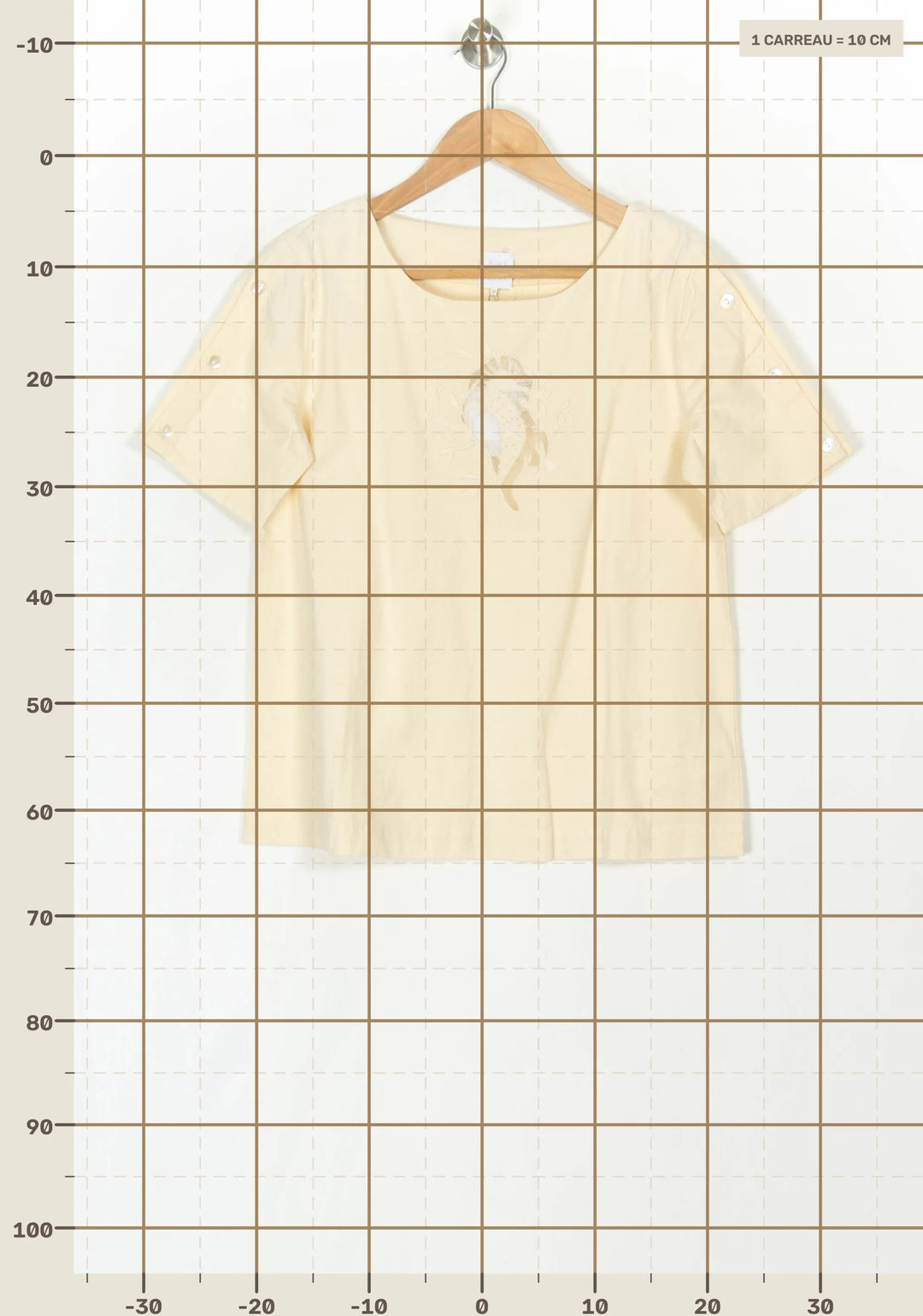 T-shirt Beige - Taille XS/34 de la marque Karl Marc John | PARAD121189 - Vendu par Paradigme - Image 4