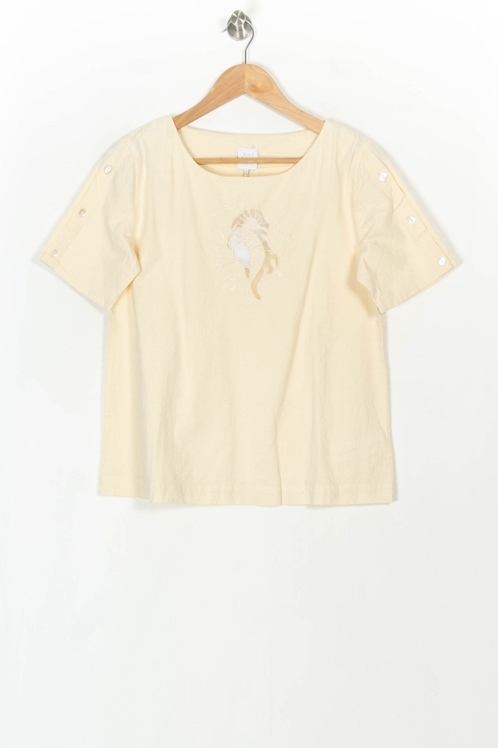 T-shirt Beige - Taille XS/34 de la marque Karl Marc John | PARAD121189 - Vendu par Paradigme - Image 2