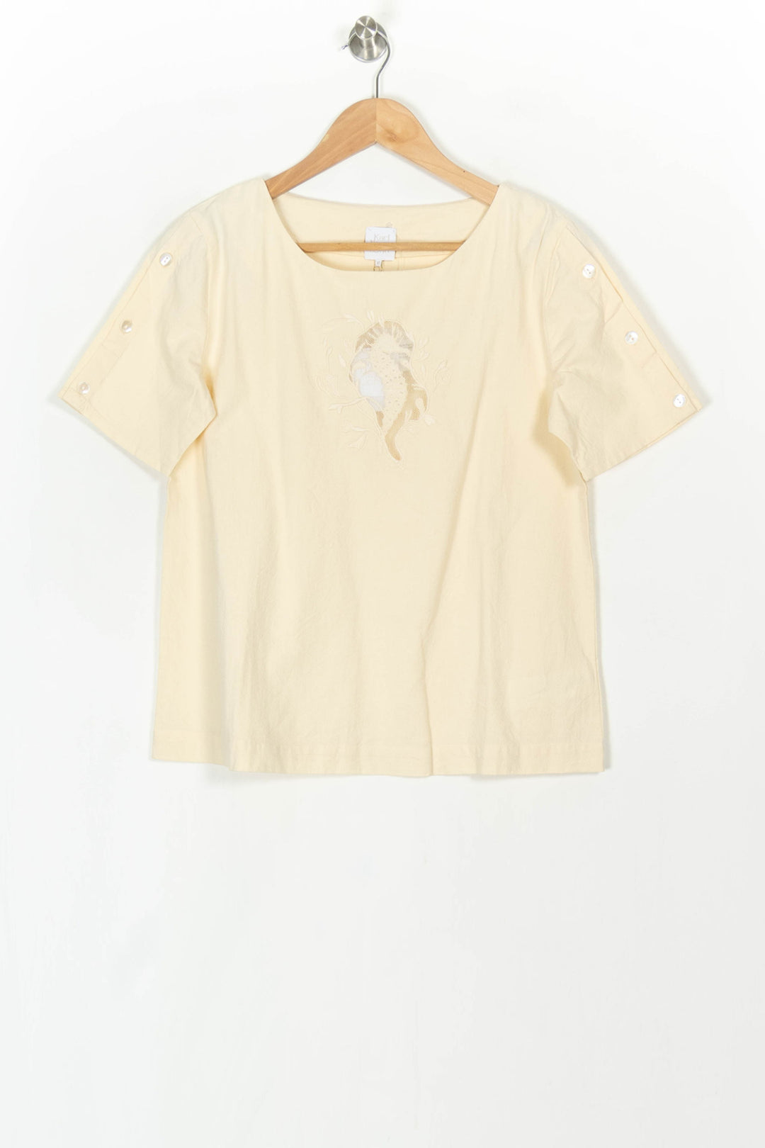 T-shirt Beige - Taille XS/34 de la marque Karl Marc John | PARAD121189 - Vendu par Paradigme - Image 2