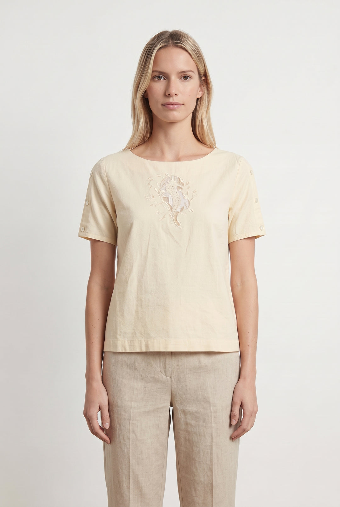 Blouse Beige - Taille XS/34 de la marque Karl Marc John | PARAD121190 - Vendu par Paradigme - Image 1