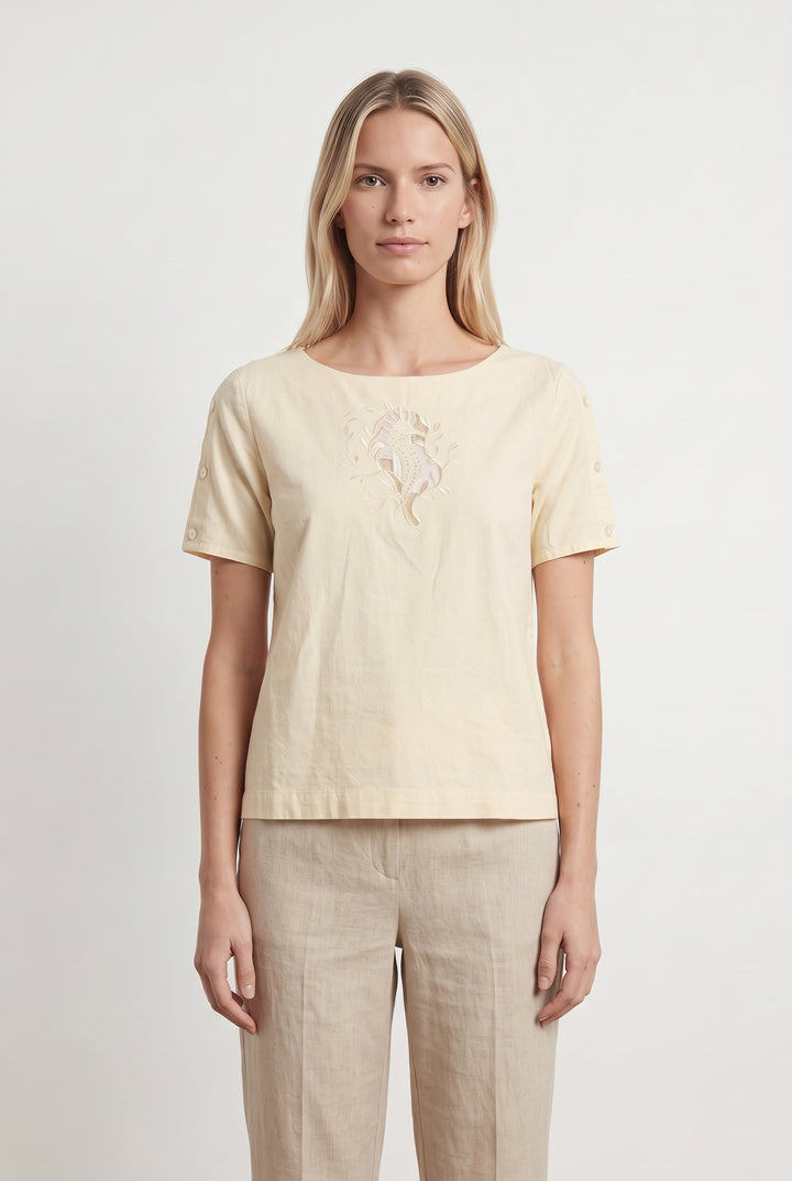 Blouse Beige - Taille XS/34 de la marque Karl Marc John | PARAD121190 - Vendu par Paradigme - Image 1