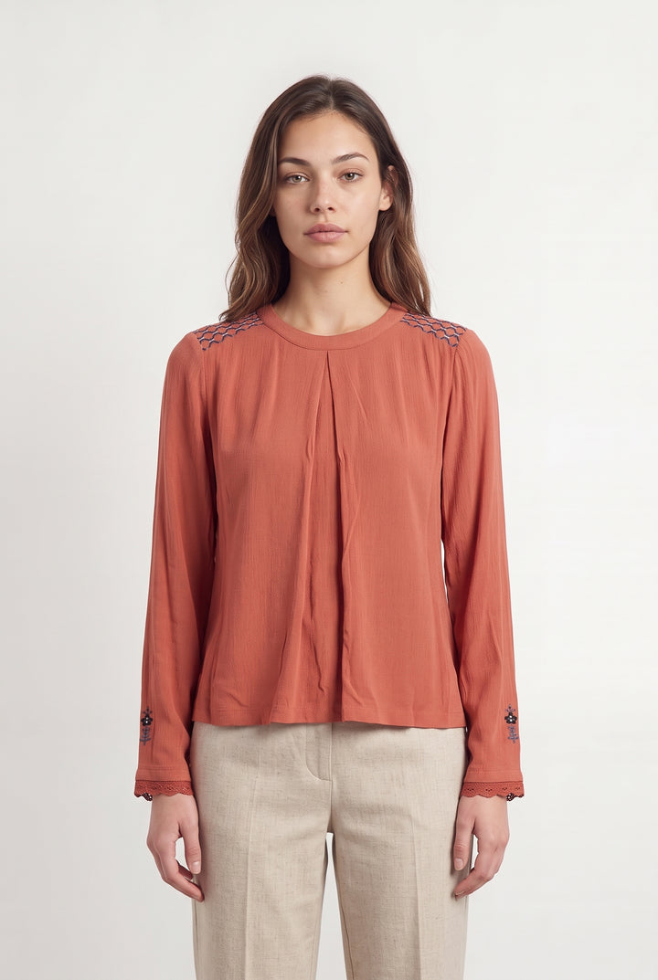 Blouse Orange - Taille XS/34 de la marque Karl Marc John | PARAD121192 - Vendu par Paradigme - Image 1