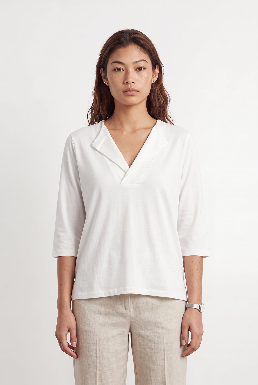 Tee-shirt Blanc - Taille S/36 de la marque Caroll | PARAD121196 - Vendu par Paradigme - Image 1