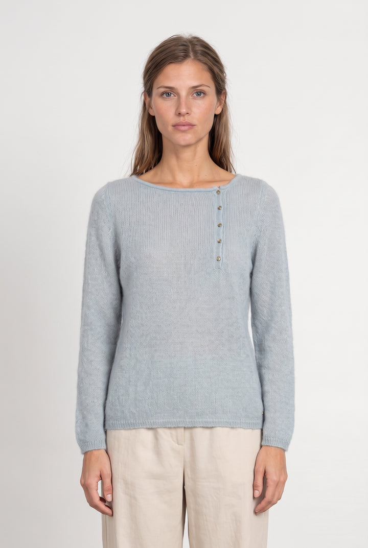 Gilet Bleu Clair - Taille M/38 de la marque Des petits hauts | PARAD121198 - Vendu par Paradigme - Image 1