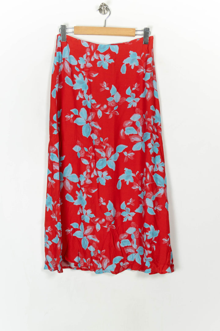 Jupe Longue Rouge et Bleue - Taille L/40 de la marque Kookai | PARAD121200 - Vendu par Paradigme - Image 2