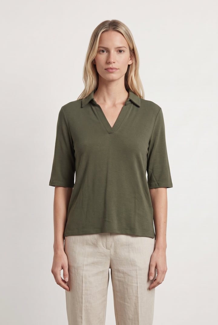 Polo Vert - Taille XS/34 de la marque Caroll | PARAD121201 - Vendu par Paradigme - Image 1