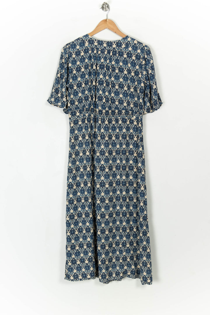 Robe Longue Bleu et Beige - Taille S/36 de la marque Maison 123 | PARAD121207 - Vendu par Paradigme - Image 5