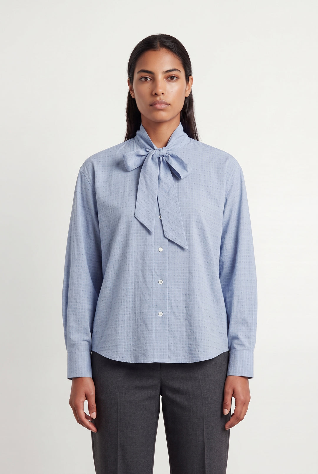 Chemisier Bleu - Taille L/40 de la marque Maison Kitsuné | PARAD121209 - Vendu par Paradigme - Image 1
