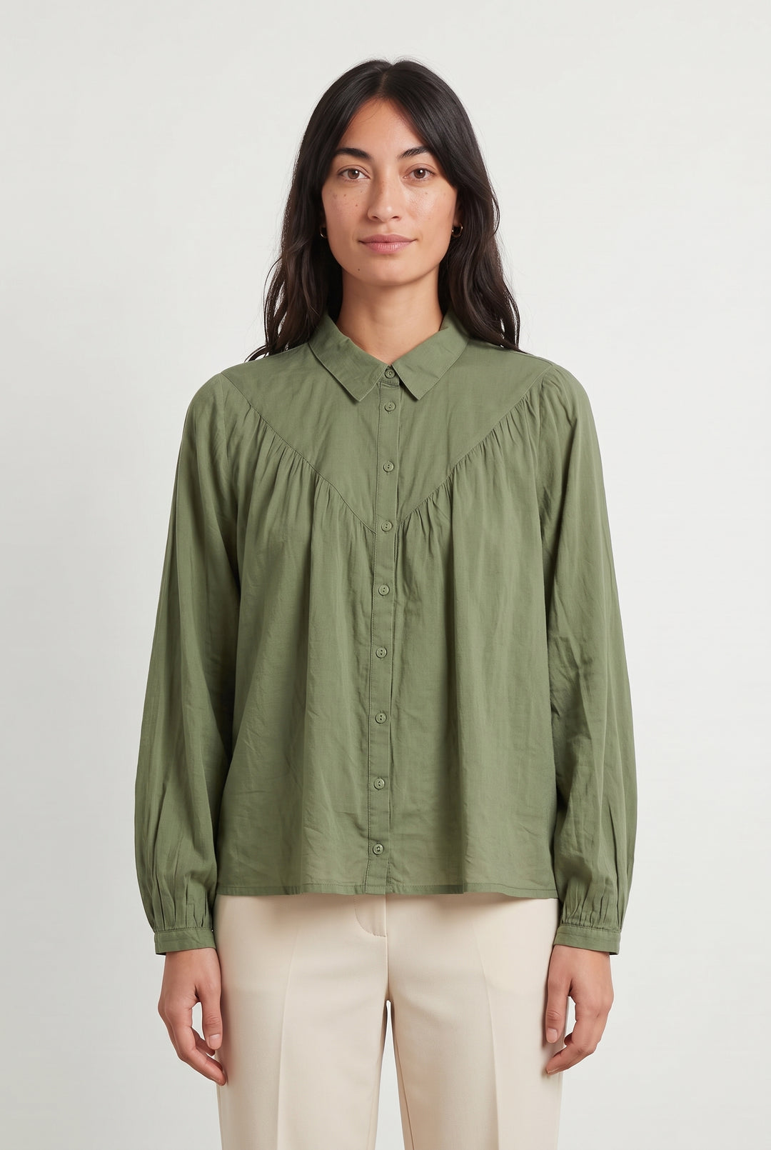 Blouse Verte - Taille S/36 de la marque Notshy Cashmere | PARAD121210 - Vendu par Paradigme - Image 1