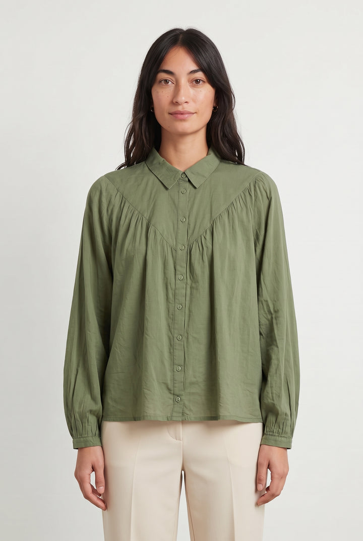 Blouse Verte - Taille S/36 de la marque Notshy Cashmere | PARAD121210 - Vendu par Paradigme - Image 1