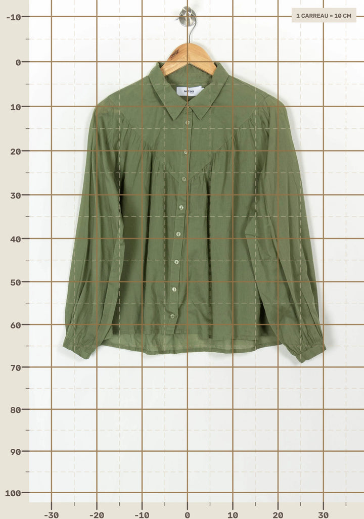 Blouse Verte - Taille S/36 de la marque Notshy Cashmere | PARAD121210 - Vendu par Paradigme - Image 4