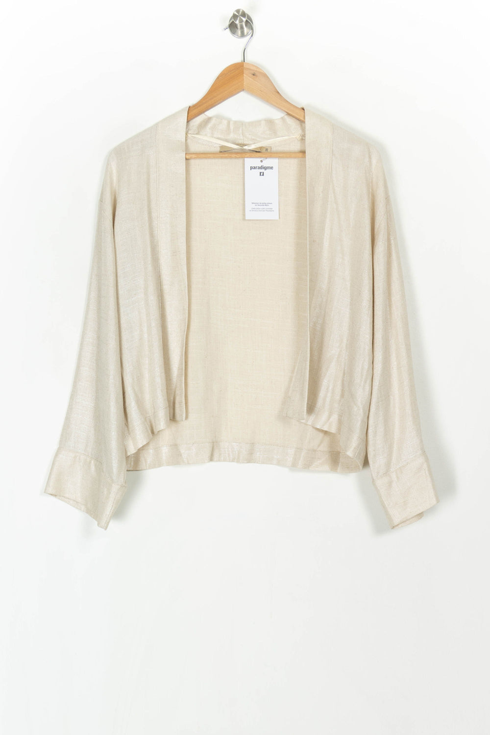 Boléro Doré - Taille M/38 de la marque La Fée Maraboutée | PARAD121211 - Vendu par Paradigme - Image 2