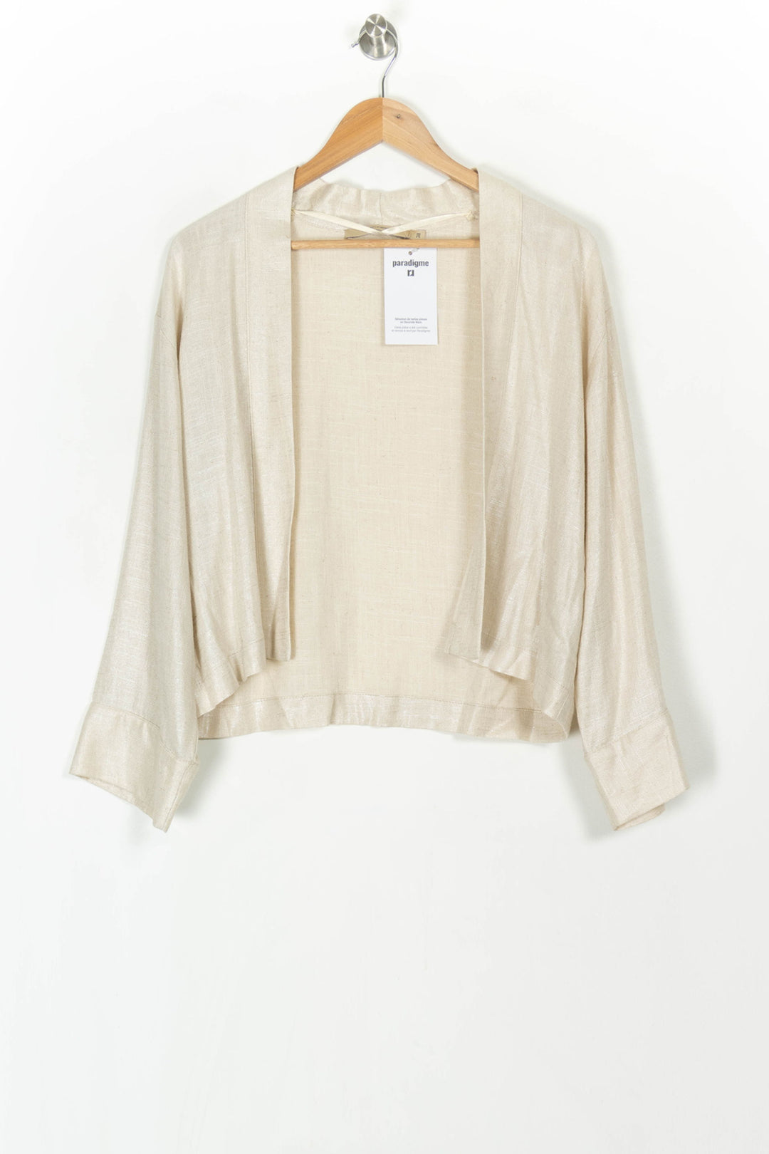 Boléro Doré - Taille M/38 de la marque La Fée Maraboutée | PARAD121211 - Vendu par Paradigme - Image 2