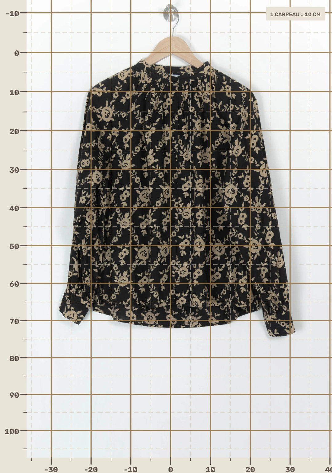 Blouse Noire et Beige - Taille XS/34 de la marque Petite Mendigote | PARAD121214 - Vendu par Paradigme - Image 4