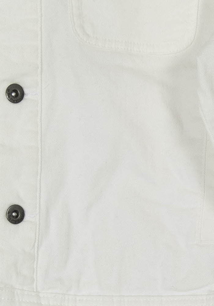Veste en Jean Blanche - Taille L/40 de la marque La Fée Maraboutée | PARAD121215 - Vendu par Paradigme - Image 3