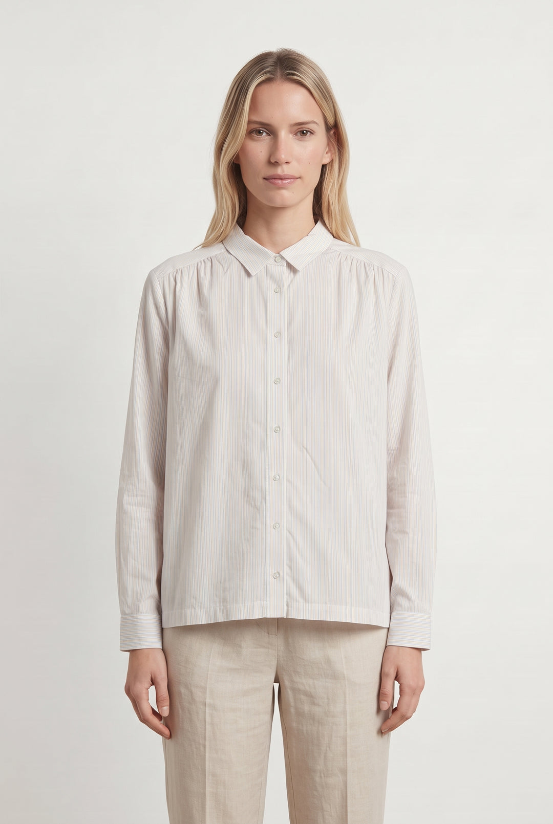 Chemise Beige - Taille M/38 de la marque Chloé Stora | PARAD121216 - Vendu par Paradigme - Image 1