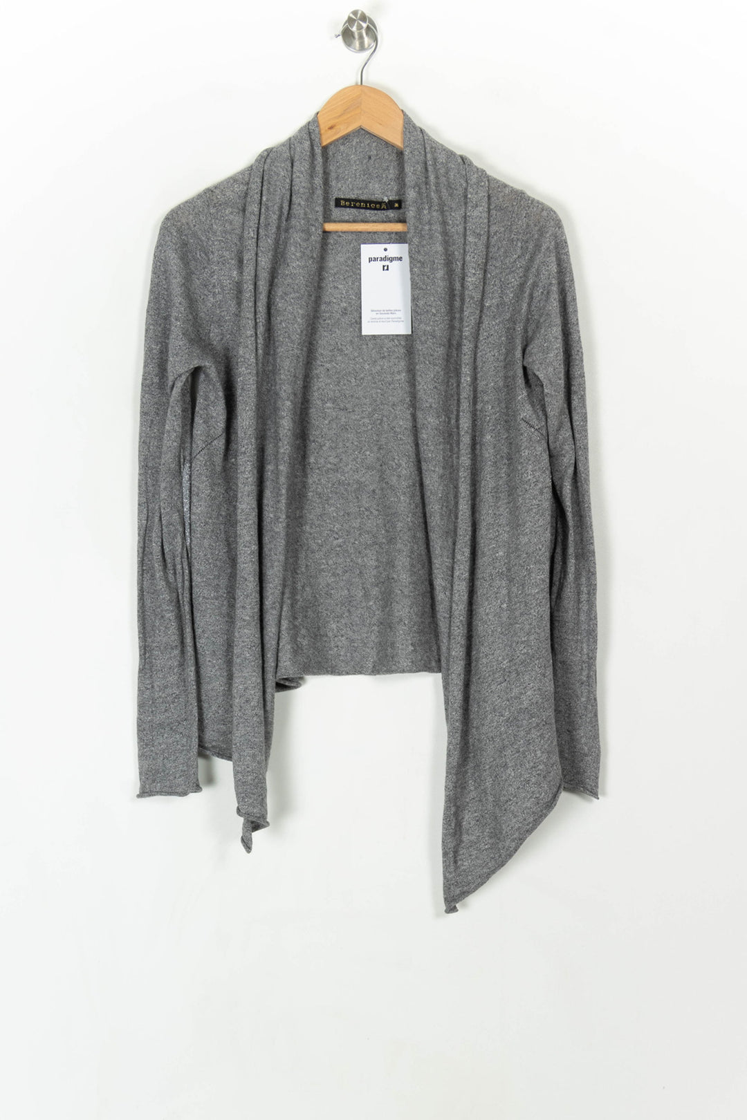 Cardigan Gris - Taille M/38 de la marque Bérénice | PARAD121218 - Vendu par Paradigme - Image 2