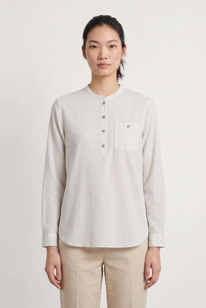 Chemise Beige - Taille M/38 de la marque Chloé Stora | PARAD121220 - Vendu par Paradigme - Image 1