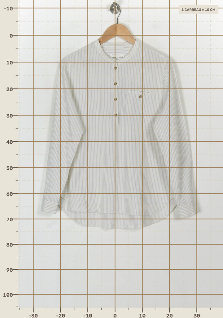 Chemise Beige - Taille M/38 de la marque Chloé Stora | PARAD121220 - Vendu par Paradigme - Image 4