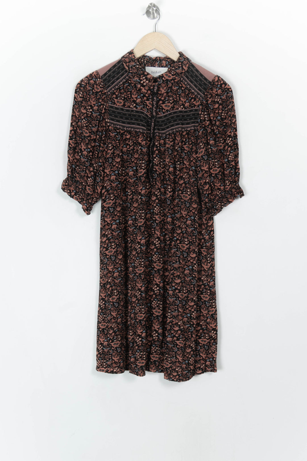 Robe Courte Noire et Marron - Taille XS/34 de la marque ba&amp;sh | PARAD121221 - Vendu par Paradigme - Image 2
