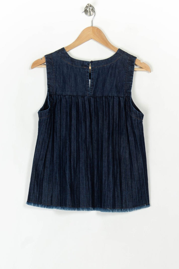 Débardeur Bleu - Taille L/40 de la marque La Fée Maraboutée | PARAD121226 - Vendu par Paradigme - Image 5