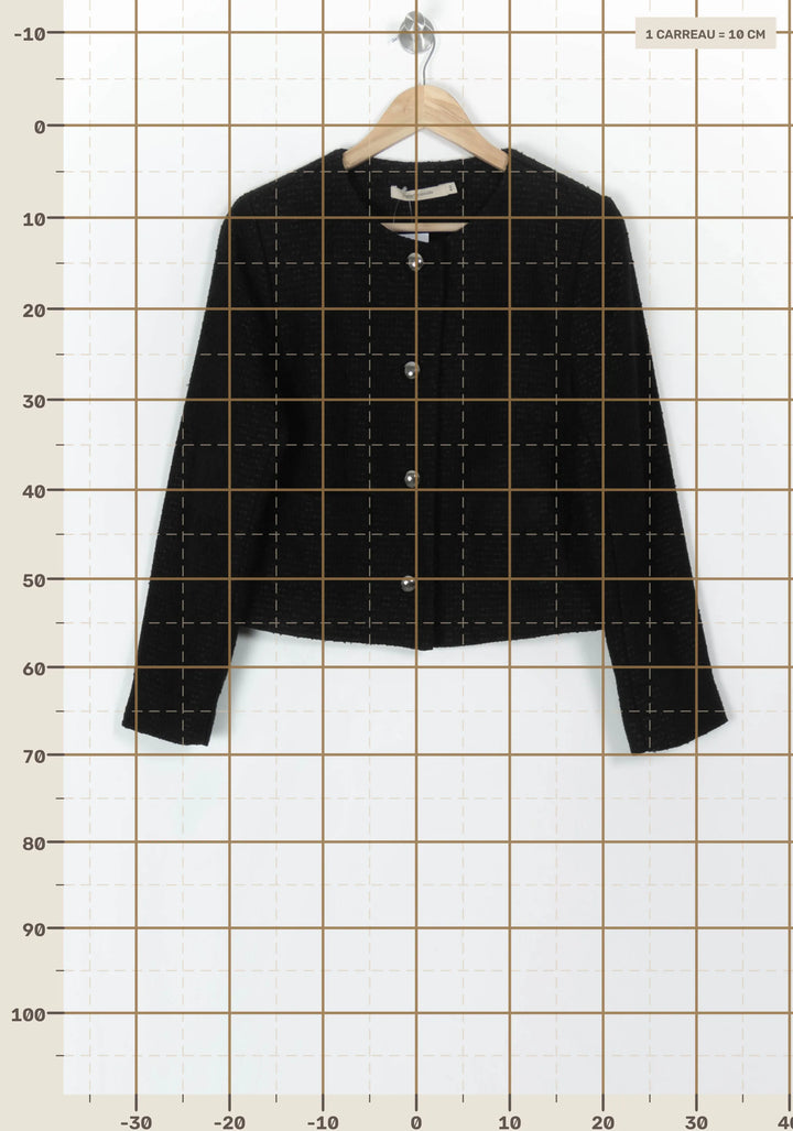 Veste Noire - Taille L/40 de la marque La Fée Maraboutée | PARAD121227 - Vendu par Paradigme - Image 4
