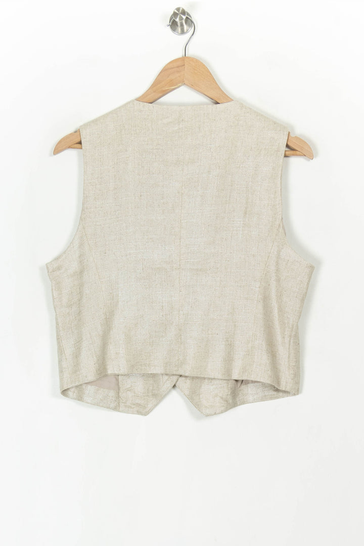 Gilet Beige - Taille L/40 de la marque La Fée Maraboutée | PARAD121229 - Vendu par Paradigme - Image 5